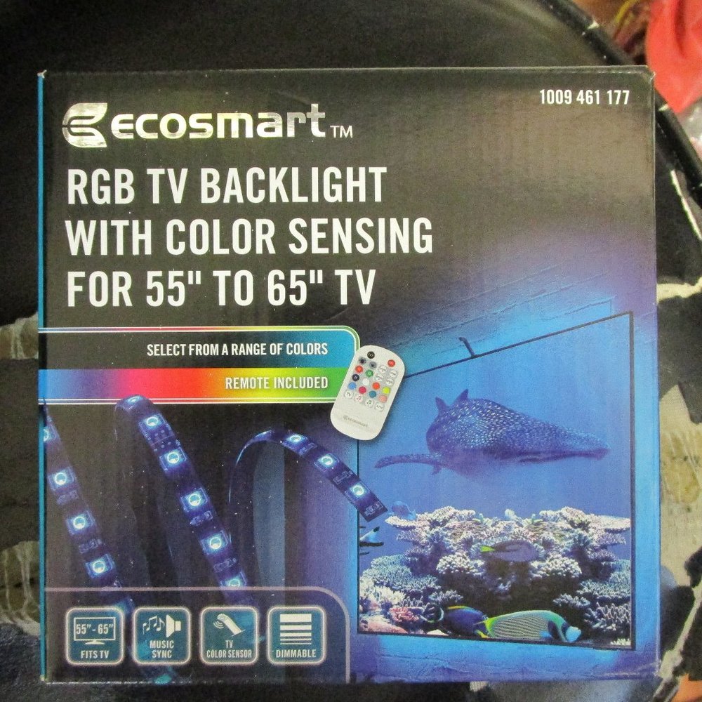 Ecosmart RGB LED TV BACKLIGHT W/Color Sensing For 55”-65” TVs